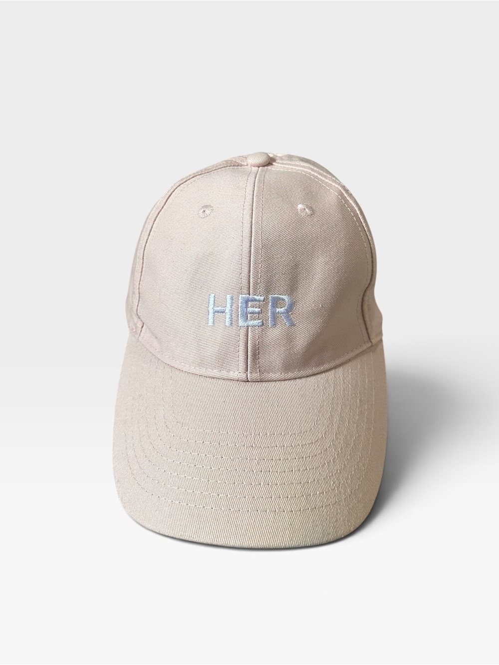Vintage Burberry Her Fragrance Promo Pastel Pink Hat Embroidered GWP